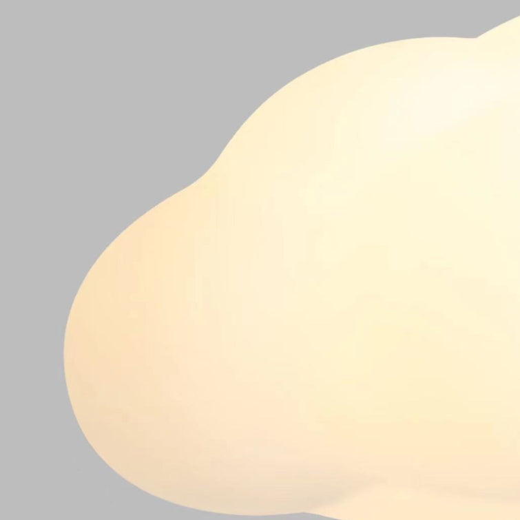 Plafonnier LED à montage affleurant avec abat-jour en fer PE contemporain Creative Cloud pour chambre à coucher 
