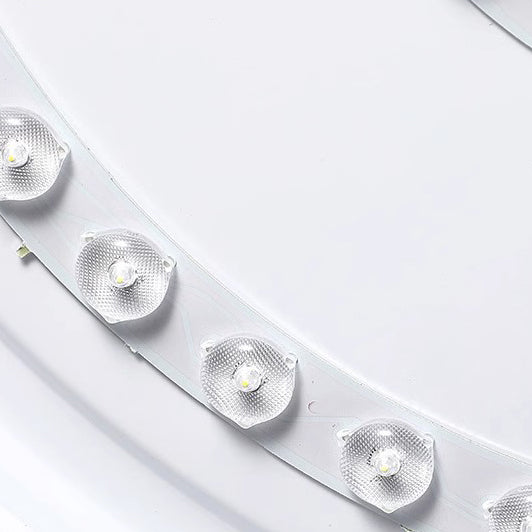 Traditionelle chinesische runde quadratische Gummibaumholzrahmen Acrylschirm LED Unterputz Deckenleuchte für Schlafzimmer 