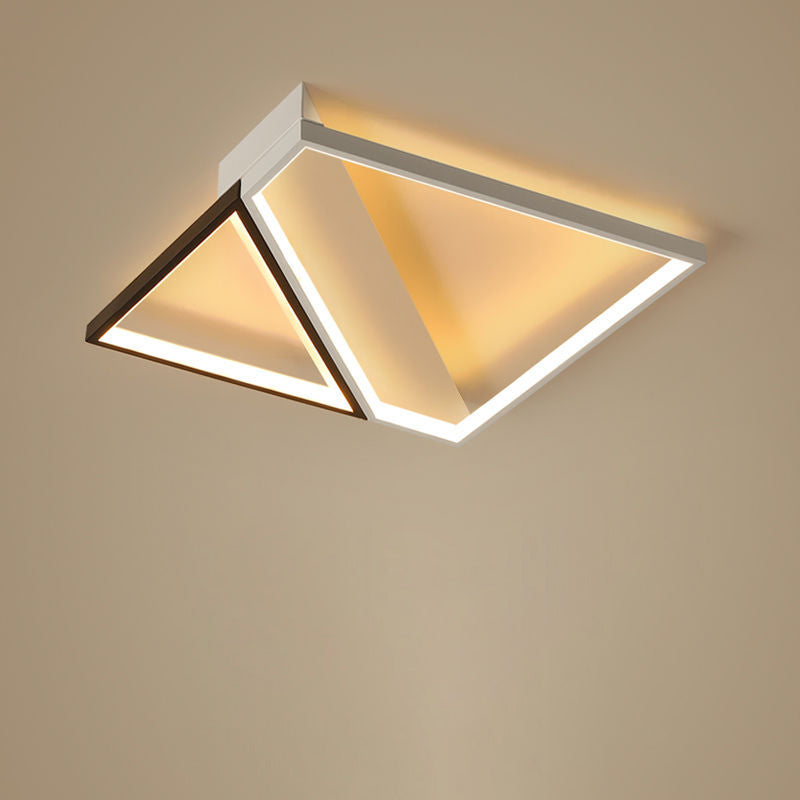 Luz de techo LED empotrada de combinación cuadrada irregular de líneas minimalistas modernas de hierro para dormitorio 