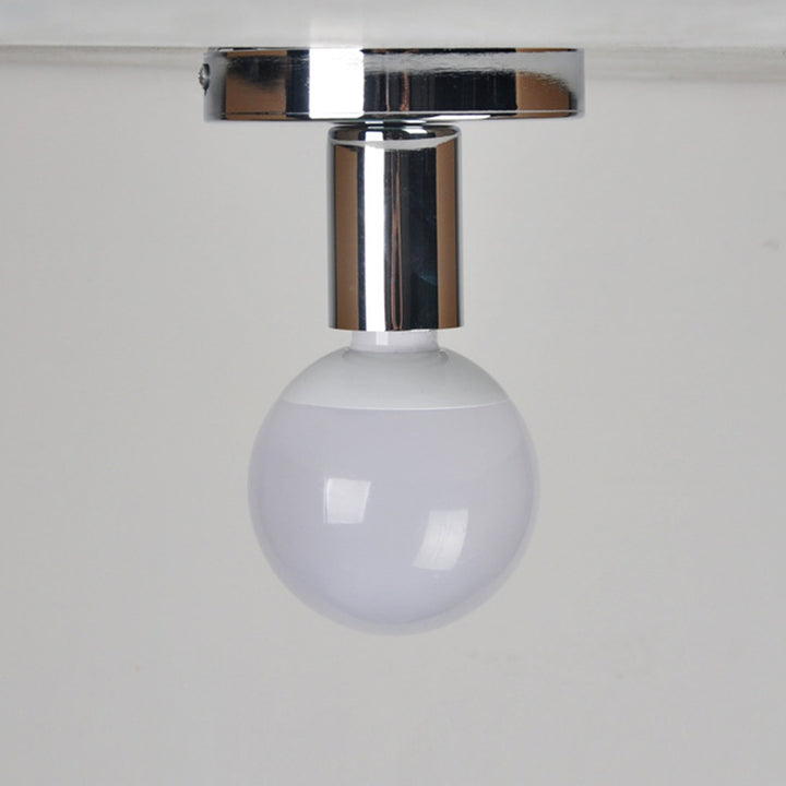 Modern Simplicity Cylinder Iron 1-Light Flush Mount Ceiling Light For Hallway