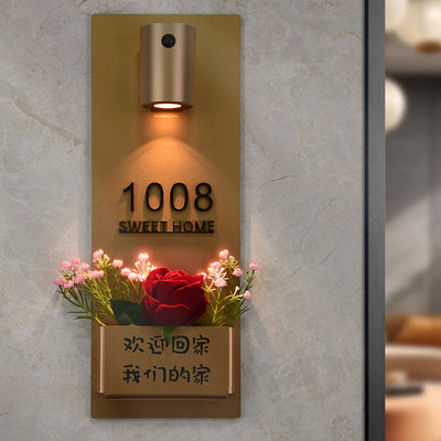 Applique murale LED en résine avec cylindre de charge électromagnétique à succion minimaliste moderne pour chambre 