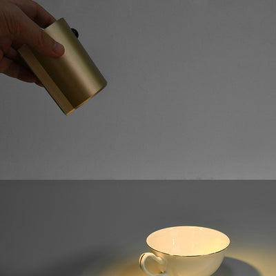 Applique murale LED en résine avec cylindre de charge électromagnétique à succion minimaliste moderne pour chambre 