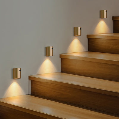Applique murale LED en résine avec cylindre de charge électromagnétique à succion minimaliste moderne pour chambre 