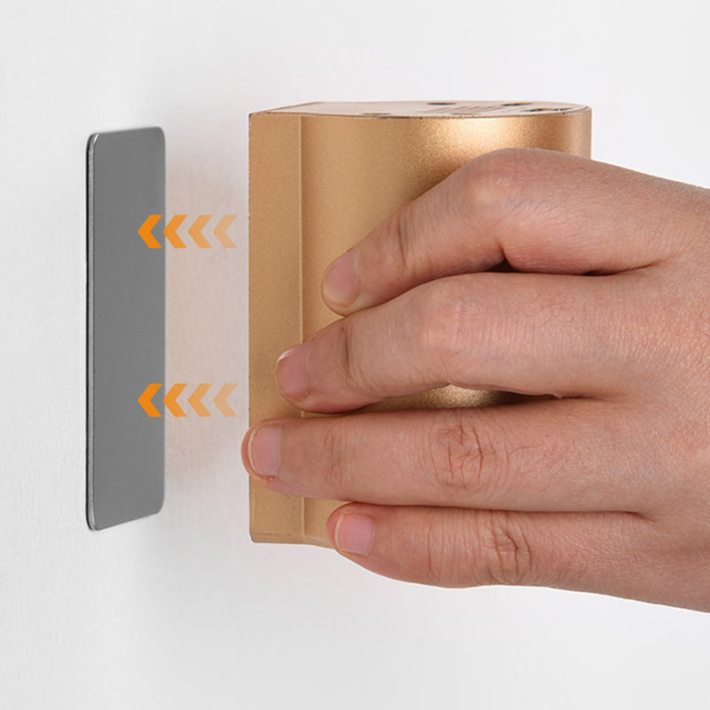 Applique murale LED en résine avec cylindre de charge électromagnétique à succion minimaliste moderne pour chambre 