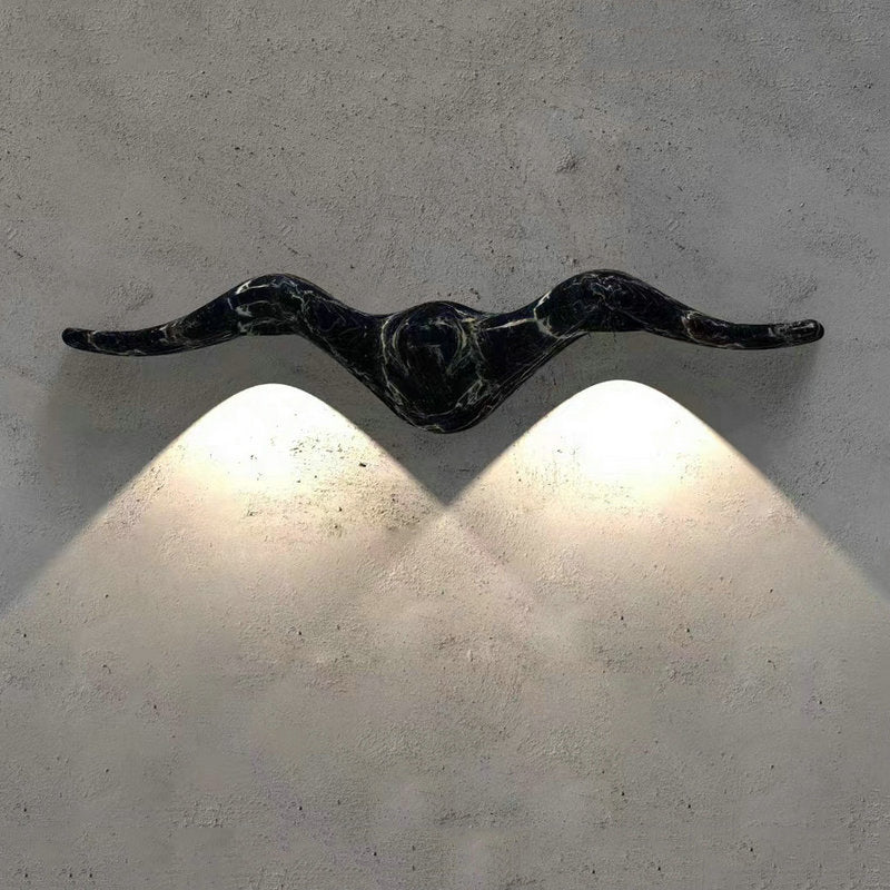 مصباح الحائط LED المتموج من الألومنيوم المقاوم للماء الإبداعي المعاصر للفناء الخارجي 