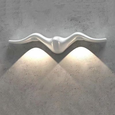 مصباح الحائط LED المتموج من الألومنيوم المقاوم للماء الإبداعي المعاصر للفناء الخارجي 