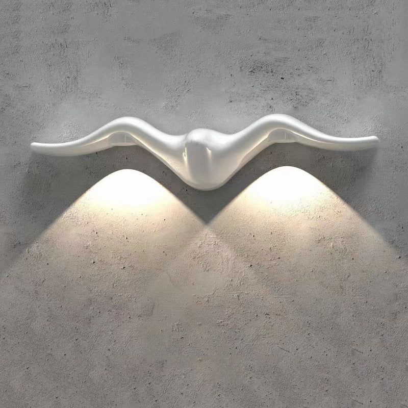 مصباح الحائط LED المتموج من الألومنيوم المقاوم للماء الإبداعي المعاصر للفناء الخارجي 