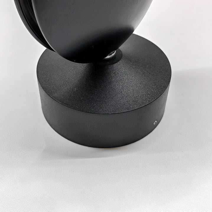 Modern Simplicity Round Oval Aluminum Acrylic LED Wall Sconce Lamp For Living Room