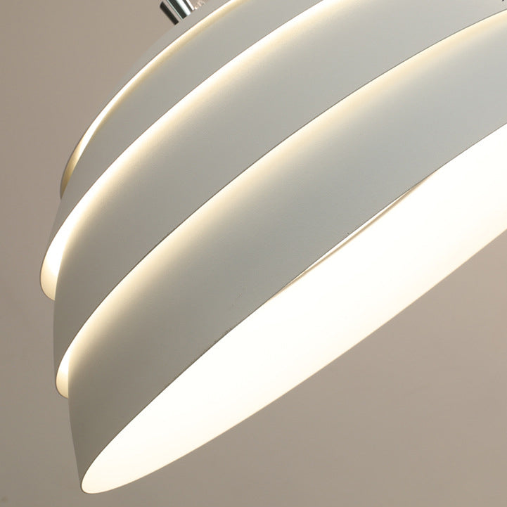 Dôme en demi-cercle minimaliste moderne en fer, suspension à 1 lumière pour salon 