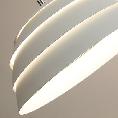 Modern Minimalist Half Circle Dome Iron 1-Light Pendant Light For Living Room