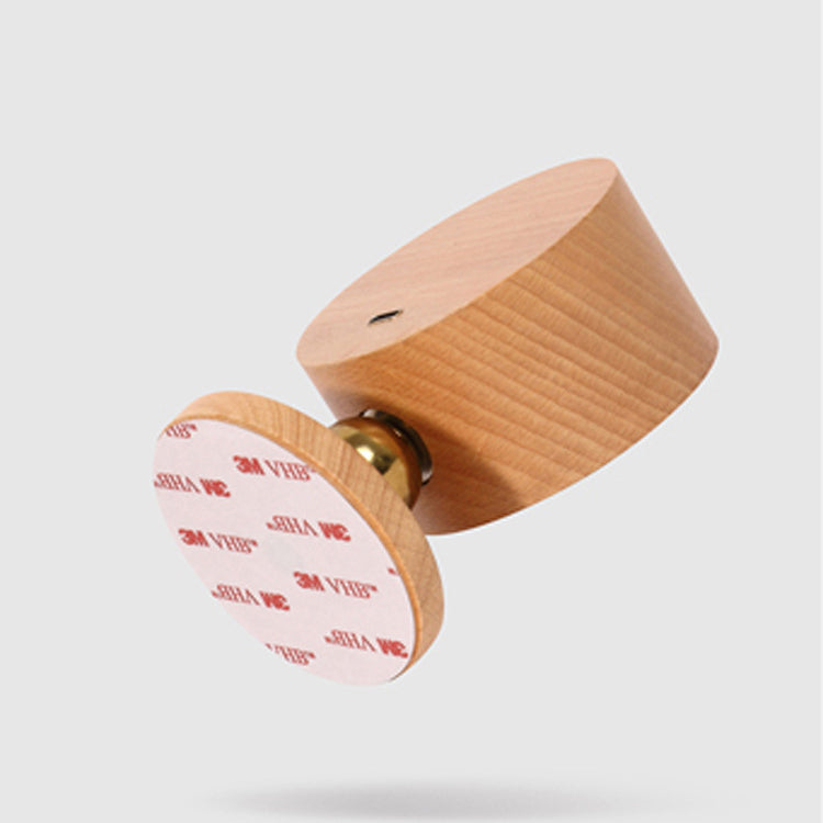 Applique murale LED minimaliste moderne rechargeable USB en métal rond, bois massif et plastique pour chambre 