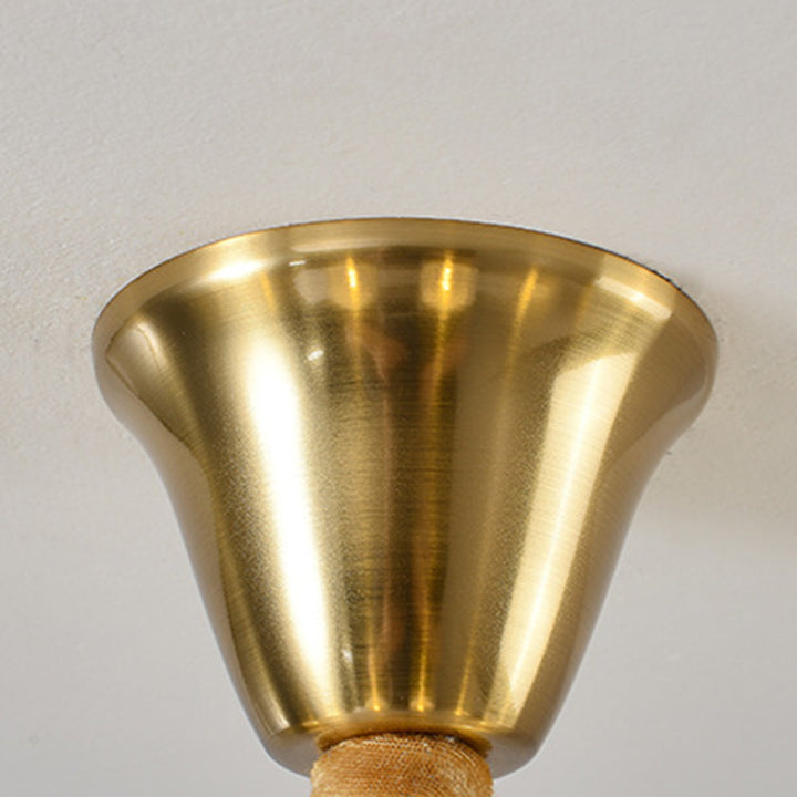 Traditioneller Vintage-Kerzenhalter mit Zweig und gebogener Stange, Zylinder, aus Holz, Eisen, Stoff, 6/8 Lichter, Kronleuchter für Wohnzimmer 