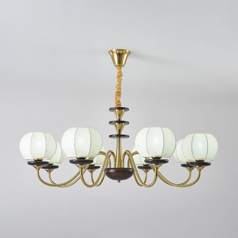 Traditioneller Vintage-Kerzenhalter mit Zweig und gebogener Stange, Zylinder, aus Holz, Eisen, Stoff, 6/8 Lichter, Kronleuchter für Wohnzimmer 