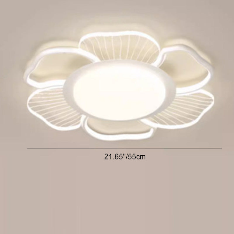 Plafonnier LED rond minimaliste moderne en fer et plastique pour chambre à coucher 