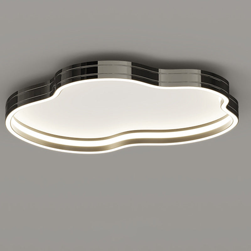 Plafonnier LED en aluminium, fer et silicone minimaliste moderne pour chambre à coucher 