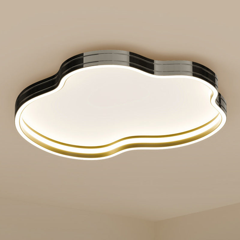 Plafonnier LED en aluminium, fer et silicone minimaliste moderne pour chambre à coucher 