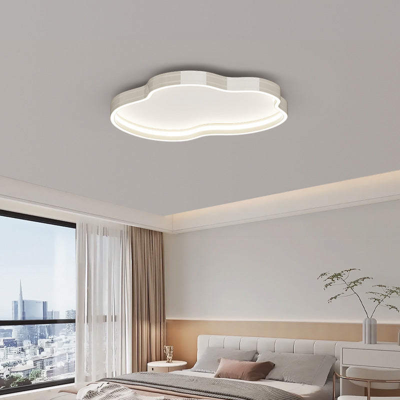 Plafonnier LED en aluminium, fer et silicone minimaliste moderne pour chambre à coucher 