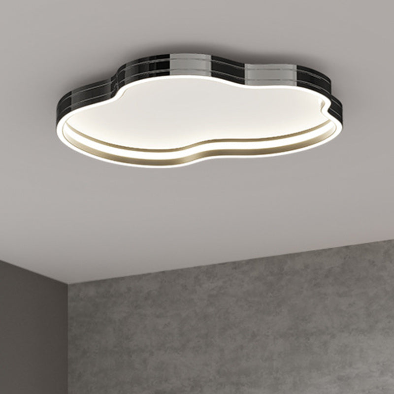 Plafonnier LED en aluminium, fer et silicone minimaliste moderne pour chambre à coucher 