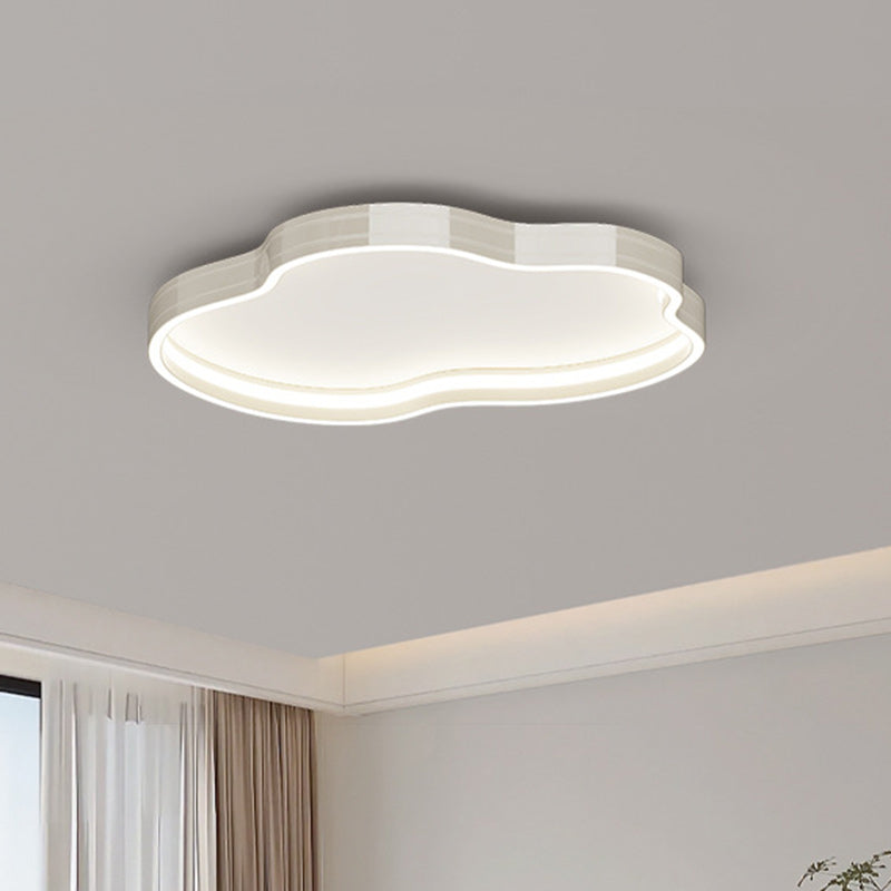 Plafonnier LED en aluminium, fer et silicone minimaliste moderne pour chambre à coucher 