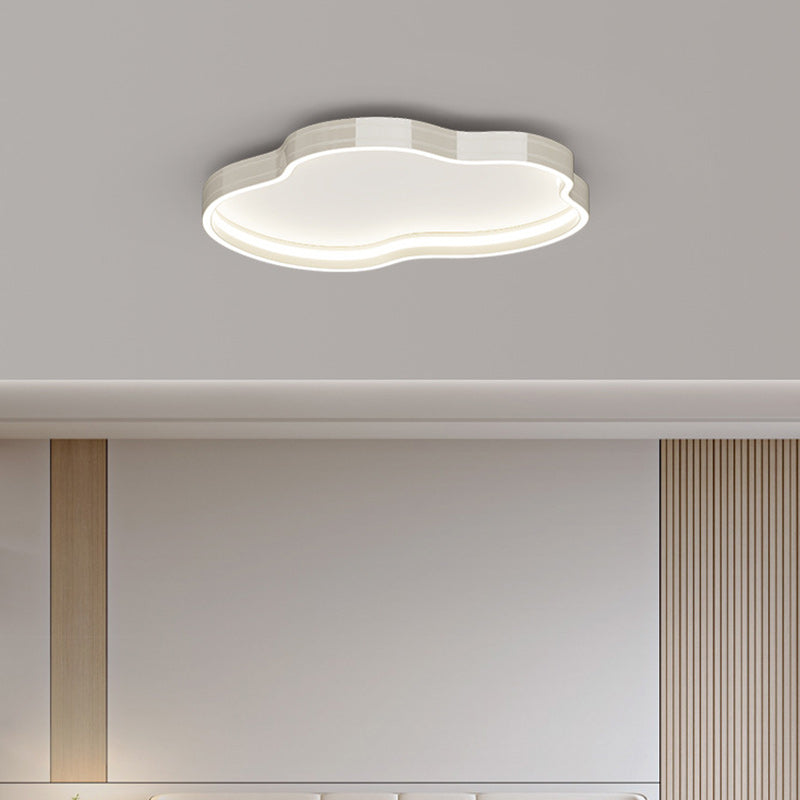 Plafonnier LED en aluminium, fer et silicone minimaliste moderne pour chambre à coucher 