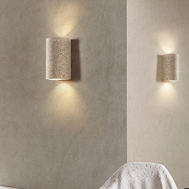 Modern Minimalist Cylinder Composite LED Wall Sconce Lamp For Living Room