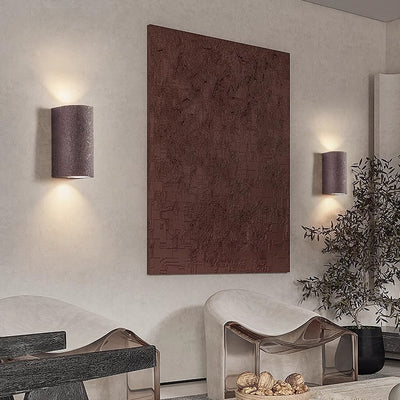 Modern Minimalist Cylinder Composite LED Wall Sconce Lamp For Living Room