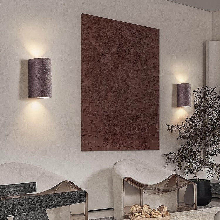 Modern Minimalist Cylinder Composite LED Wall Sconce Lamp For Living Room