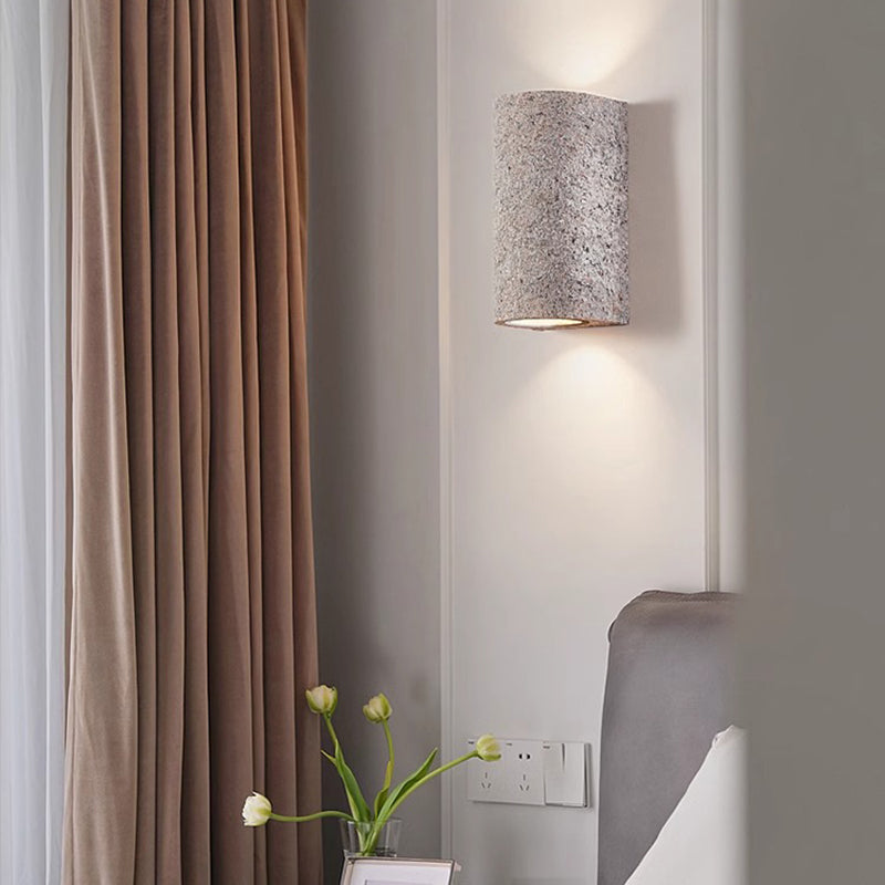 Modern Minimalist Cylinder Composite LED Wall Sconce Lamp For Living Room