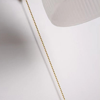 Traditional Vintage Round Cylinder Cone Trapezoidal Copper Ceramic 1-Light Wall Sconce Lamp For Bedroom