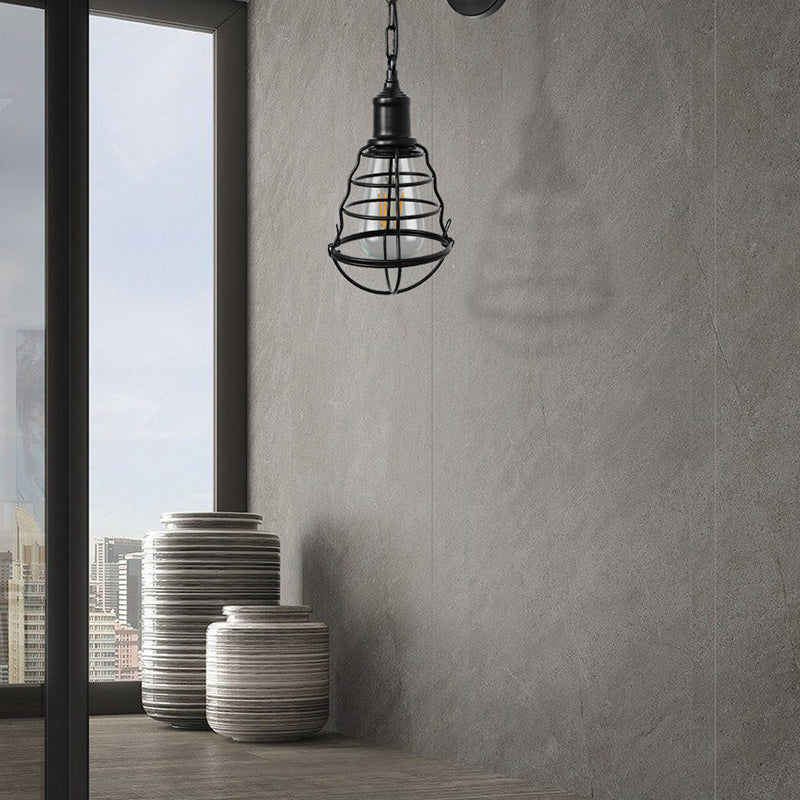 Lampe Applique Murale 1 Lumière en Fer Rond à Longue Tige de Pêche Simplicité Moderne pour Chambre 