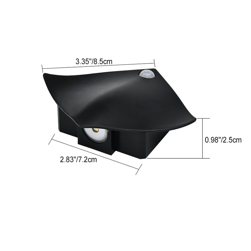 Lampe murale à LED acrylique en forme de poisson diable diamant capteur minimaliste moderne pour salon 