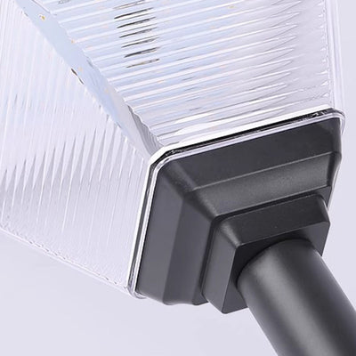 ضوء خارجي LED بمقبس أرضي من ABS PC بتصميم حديث بسيط لمخروط مربع أسطواني للحديقة 