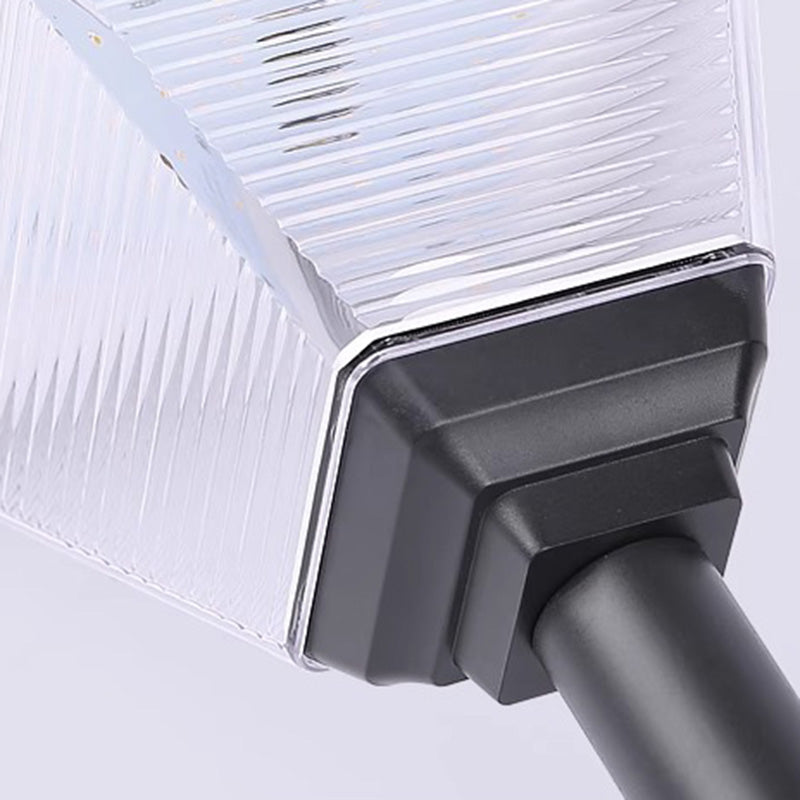 ضوء خارجي LED بمقبس أرضي من ABS PC بتصميم حديث بسيط لمخروط مربع أسطواني للحديقة 