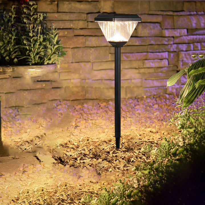 Modernes unbedeutendes quadratisches Kegel-Zylinder-ABS-PC LED-Bodenstecker-Außenlicht für Garten 