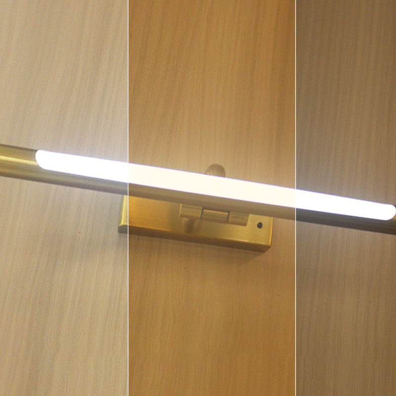 Moderno Minimalista Cilindro Largo Hierro Pantalla de PC Lámpara LED Aplique de Pared para Baño 