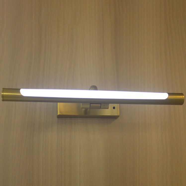 Moderno Minimalista Cilindro Largo Hierro Pantalla de PC Lámpara LED Aplique de Pared para Baño 