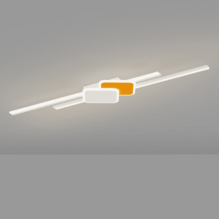 Applique murale LED en acrylique avec matériel rectangulaire à bande minimaliste moderne pour chambre 