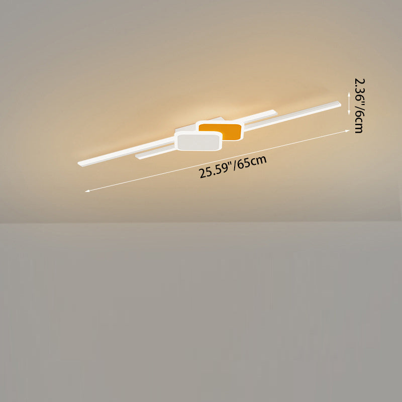 Applique murale LED en acrylique avec matériel rectangulaire à bande minimaliste moderne pour chambre 