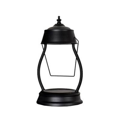 Zeitgenössische kreative runde Laternenform Eisen 1-Licht Aroma Schmelzwachs Tischlampe für Schlafzimmer 