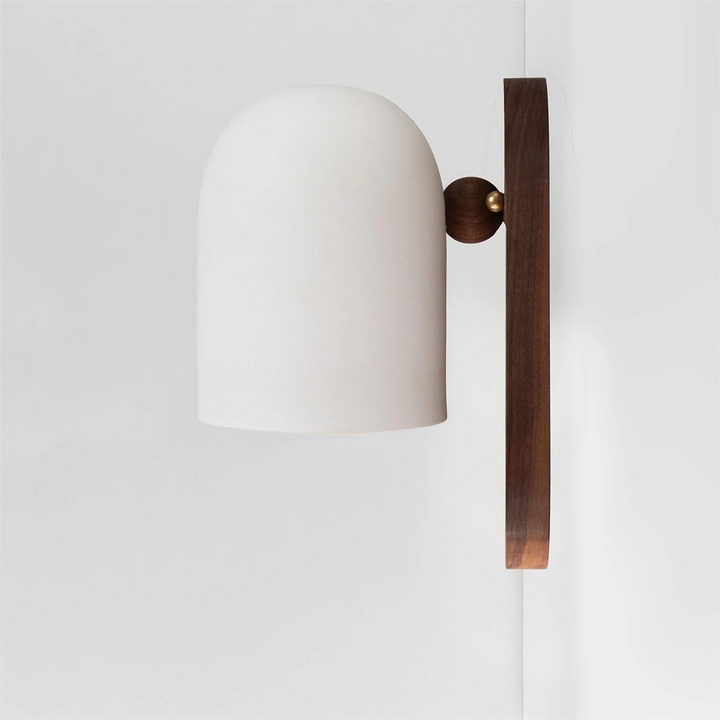 Traditionelle japanische drehbare Zylinderholz-Wandleuchte mit 1 Licht für das Wohnzimmer 