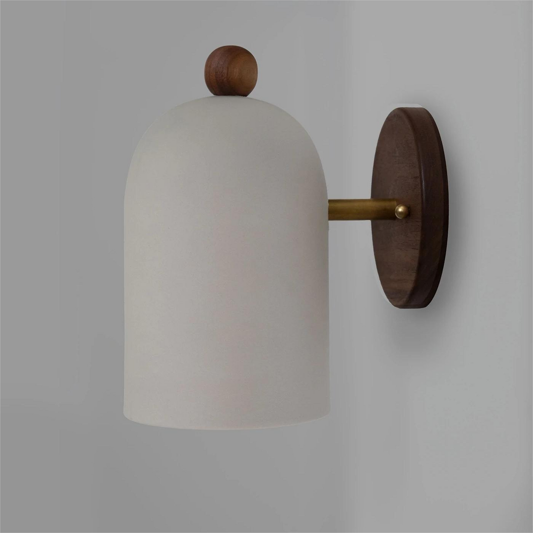 Traditionelle japanische drehbare Zylinderholz-Wandleuchte mit 1 Licht für das Wohnzimmer 