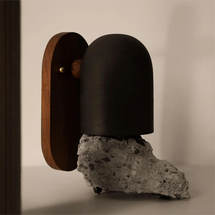 Traditionelle japanische drehbare Zylinderholz-Wandleuchte mit 1 Licht für das Wohnzimmer 