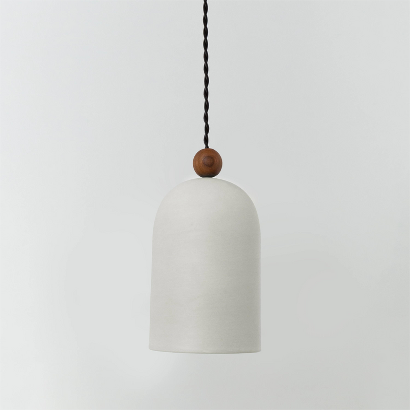 Suspension Luminaire Cylindrique en Bois Japonais Traditionnel à 1 Lumière pour Salon 