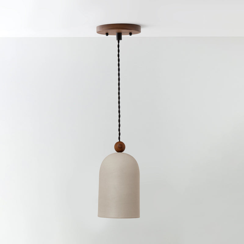 Suspension Luminaire Cylindrique en Bois Japonais Traditionnel à 1 Lumière pour Salon 