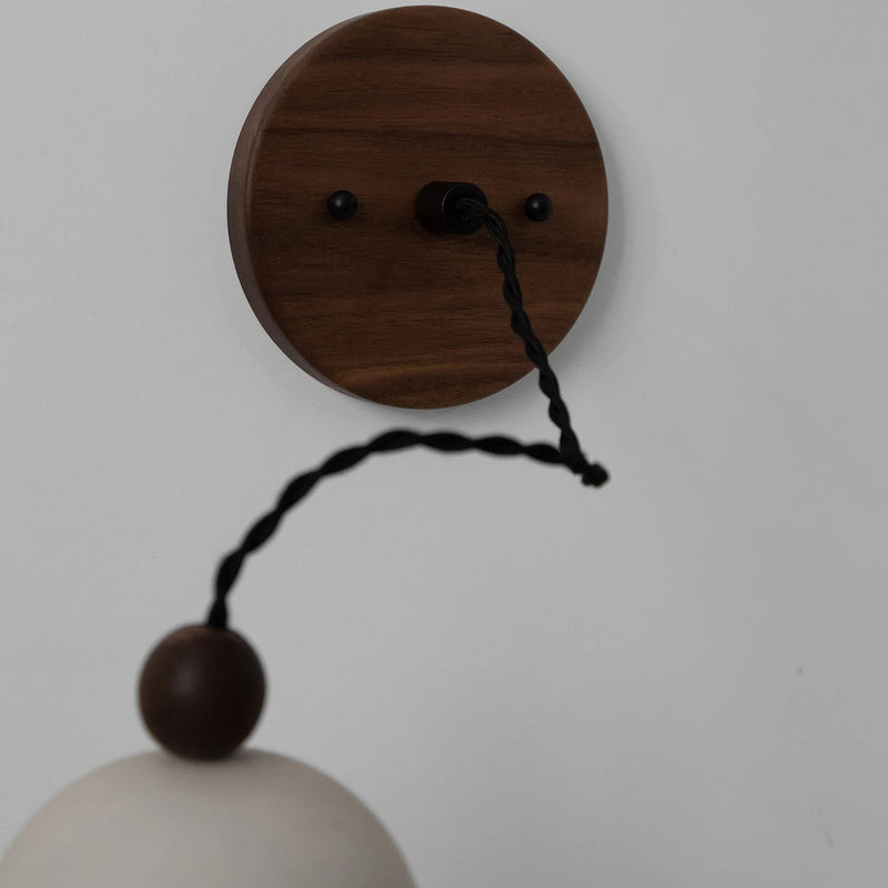 Suspension Luminaire Cylindrique en Bois Japonais Traditionnel à 1 Lumière pour Salon 