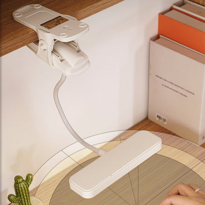 Moderne Einfachheit Clip Rechteck Schlauch ABS LED Tischlampe für Schlafzimmer 