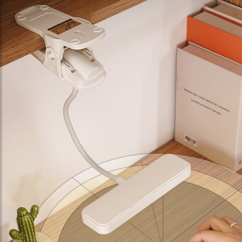 Moderne Einfachheit Clip Rechteck Schlauch ABS LED Tischlampe für Schlafzimmer 