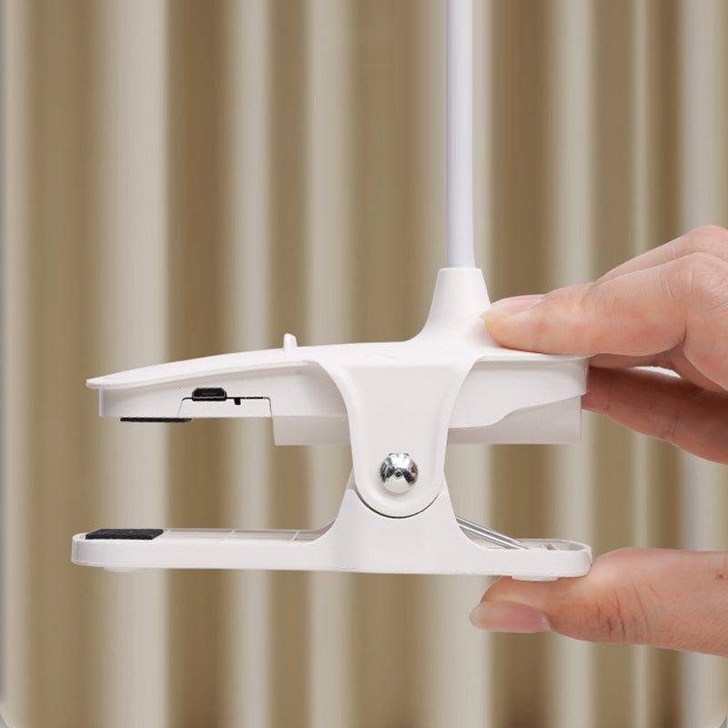 Moderne Einfachheit Clip Rechteck Schlauch ABS LED Tischlampe für Schlafzimmer 
