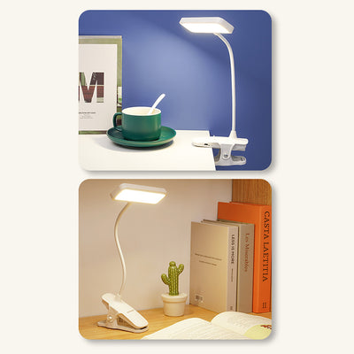 Moderne Einfachheit Clip Rechteck Schlauch ABS LED Tischlampe für Schlafzimmer 
