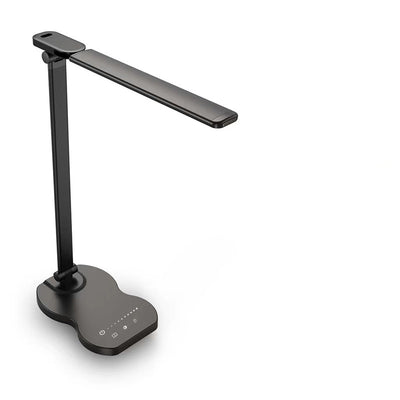 Moderne Einfachheit Faltbare Rechteckige Aluminium ABS Kunststoff LED Tischlampe Für Schlafzimmer 
